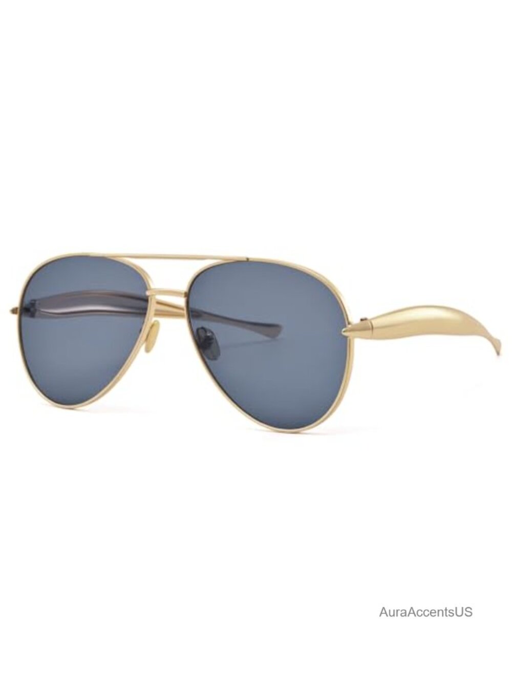 Oversized Aviator Sunglasses Retro Metal Frame UV400 Unisex